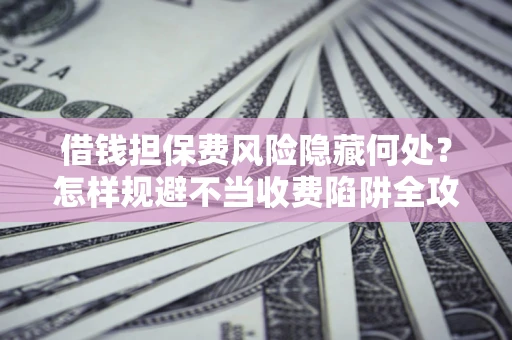 济南借钱担保费风险隐藏何处？怎样规避不当收费陷阱全攻略！