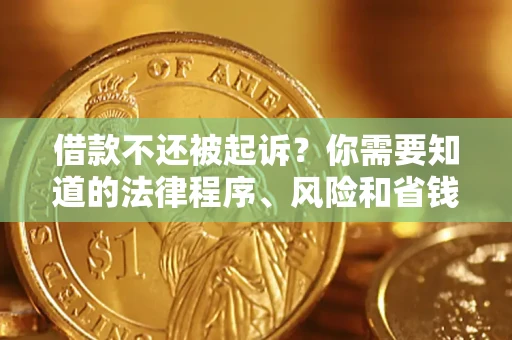 济南借款不还被起诉？你需要知道的法律程序、风险和省钱技巧