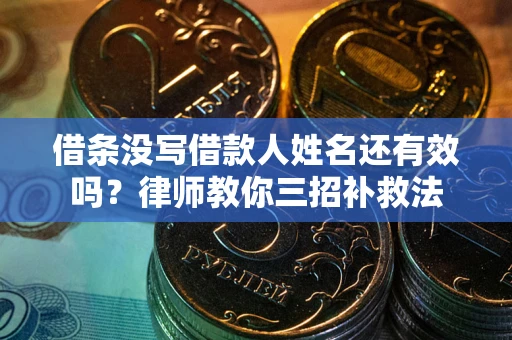 济南借条没写借款人姓名还有效吗？律师教你三招补救法