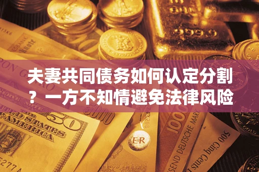 济南夫妻共同债务如何认定分割？一方不知情避免法律风险必看！
